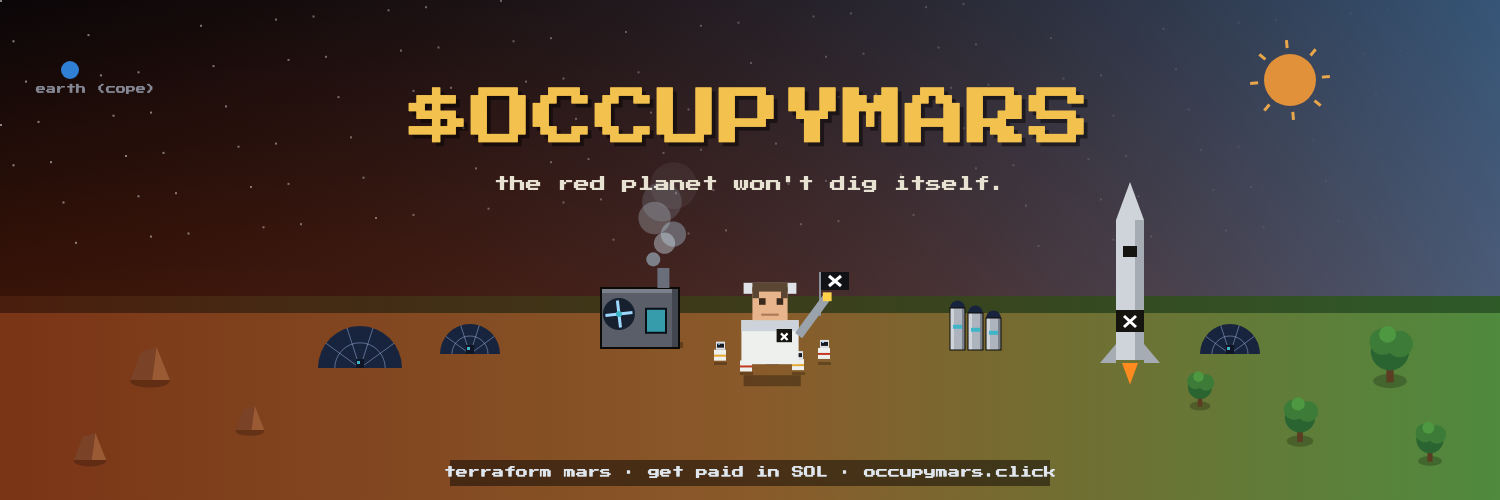 $OCCUPYMARS — terraform the red planet